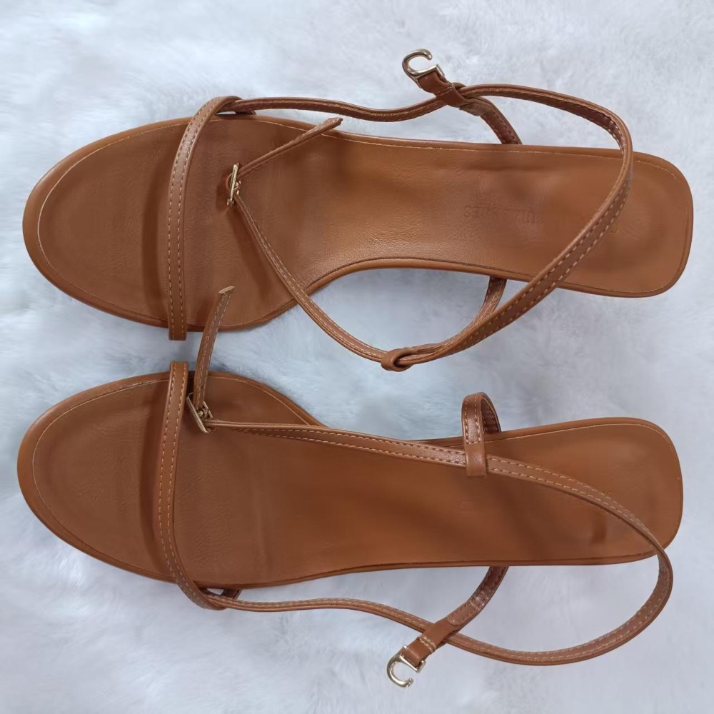 女性用サマーサンダル シングルバックルストラップ付き 新品  - Women'S Shoes Quality のレビューと価格