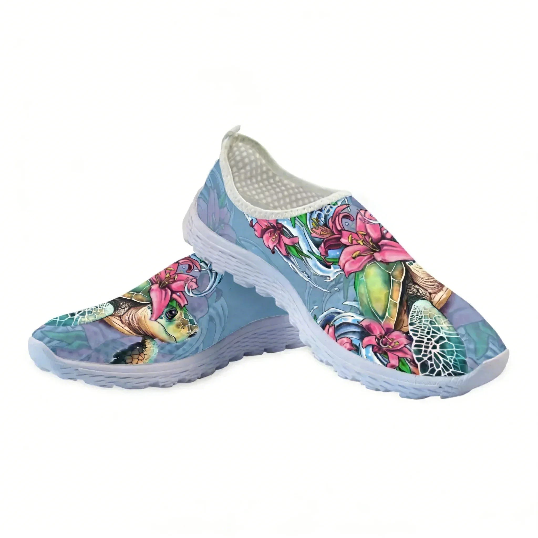 ポリネシアンタートル ハイビスカスプリント メッシュ 高品質 - Women Shoes Tennis のレビューと価格