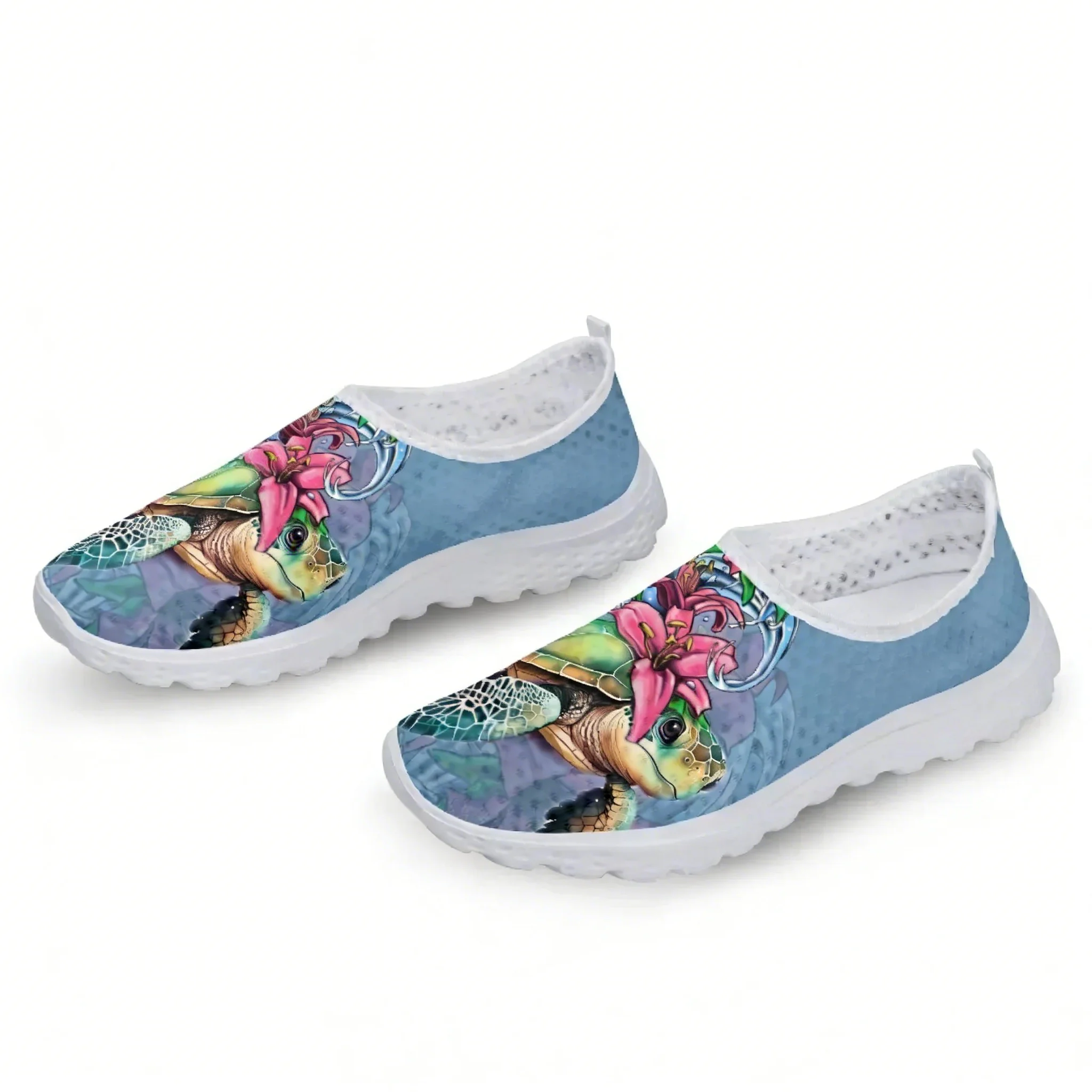ポリネシアンタートル ハイビスカスプリント メッシュ 高品質 - Women Shoes Tennis のレビューと価格