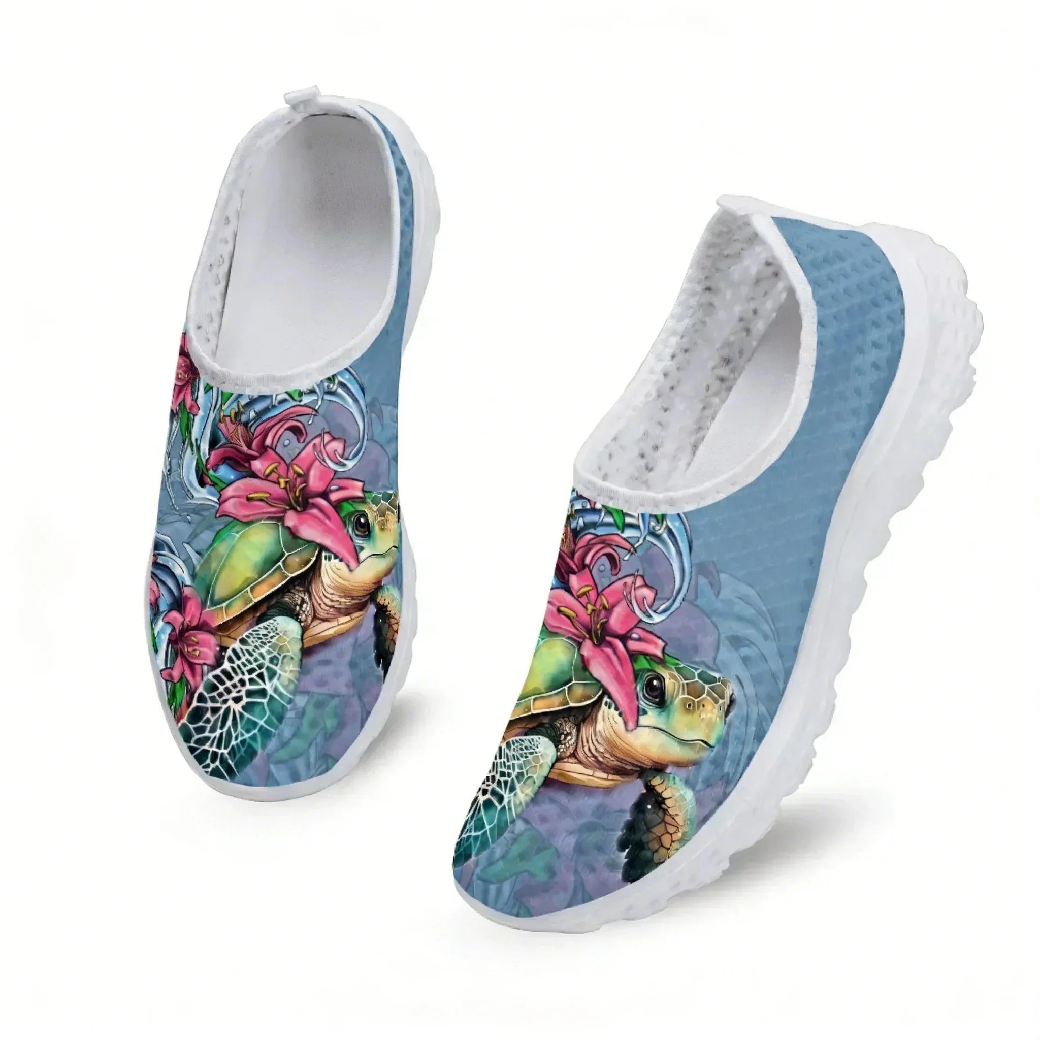 ポリネシアンタートル ハイビスカスプリント メッシュ 高品質 - Women Shoes Tennis のレビューと価格