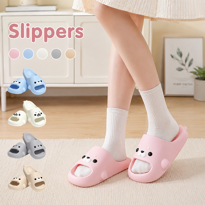 シールスリッパ、女性用、夏用、柔らかいソール、滑り止め、浴室 - Mule Slip On のレビューと価格