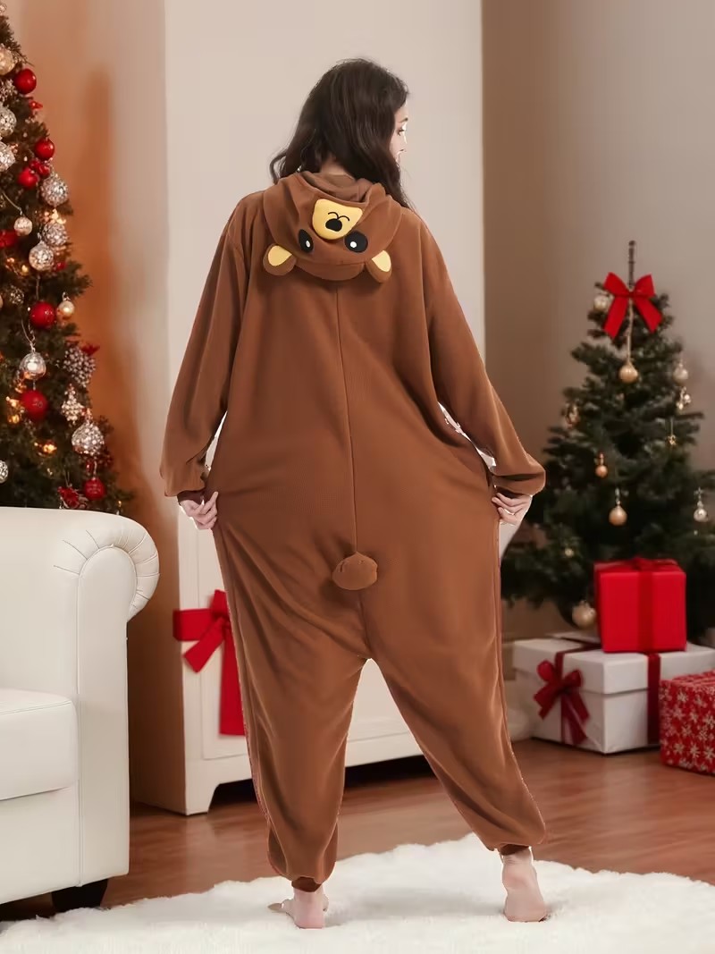 大人用、茶色のクマの着ぐるみ、ユニコーン柄のつなぎパジャマ、 - Women Shoes Xxl のレビューと価格