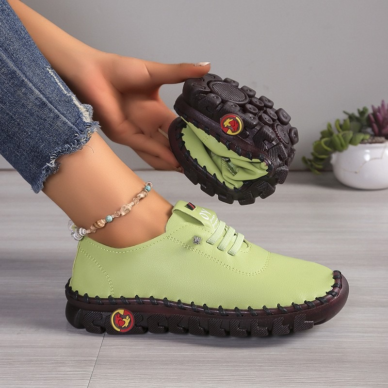 レディース レザー カジュアルシューズ レースアップ ラウン - Oxford Lace Up Women のレビューと価格