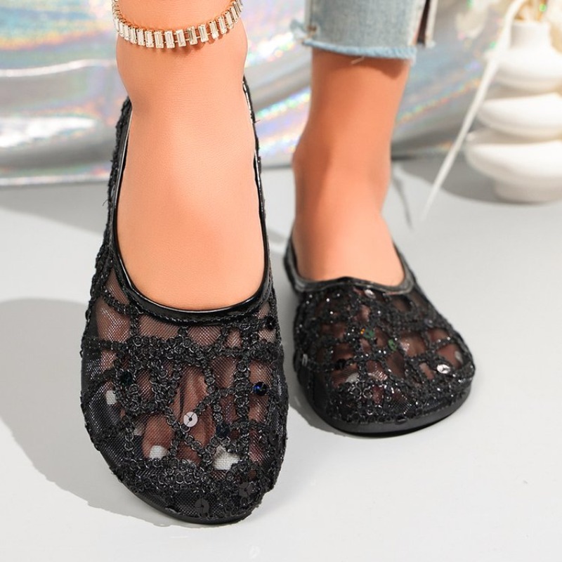 新しいメッシュ素材の快適なシングルシューズ、ラウンドトゥ、ス - Women'S Shoes Clogs のレビューと価格