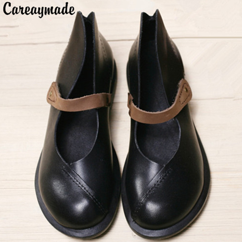 Careaymade-女性の本革のオートバイの靴,ハーフアン - Women'S Shoes Quality のレビューと価格