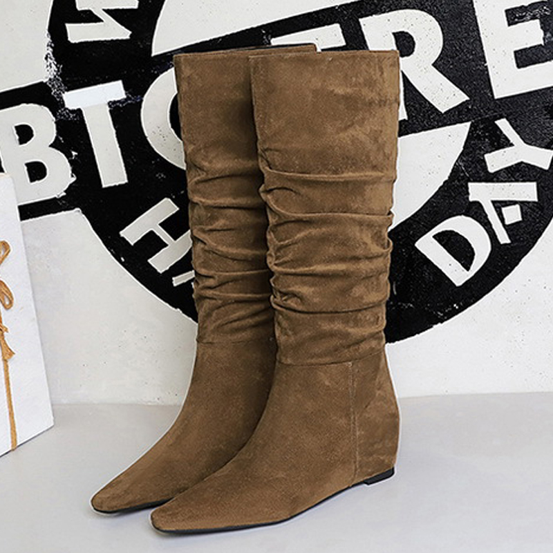BIGTREE 新しい秋冬デザインインソールポインテッドトゥ - Knee High Boots Women のレビューと価格