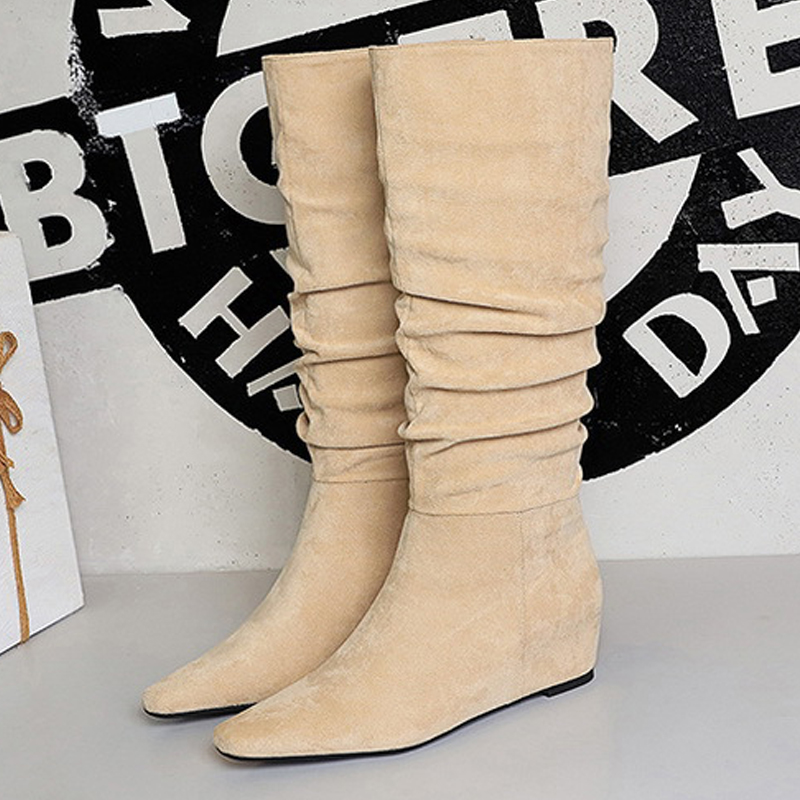 BIGTREE 新しい秋冬デザインインソールポインテッドトゥ - Knee High Boots Women のレビューと価格